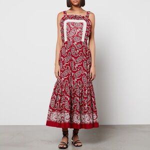 Paisley Red Maxi Dress